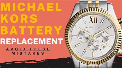 michael kors battery replacement|michael kors watch battery size.